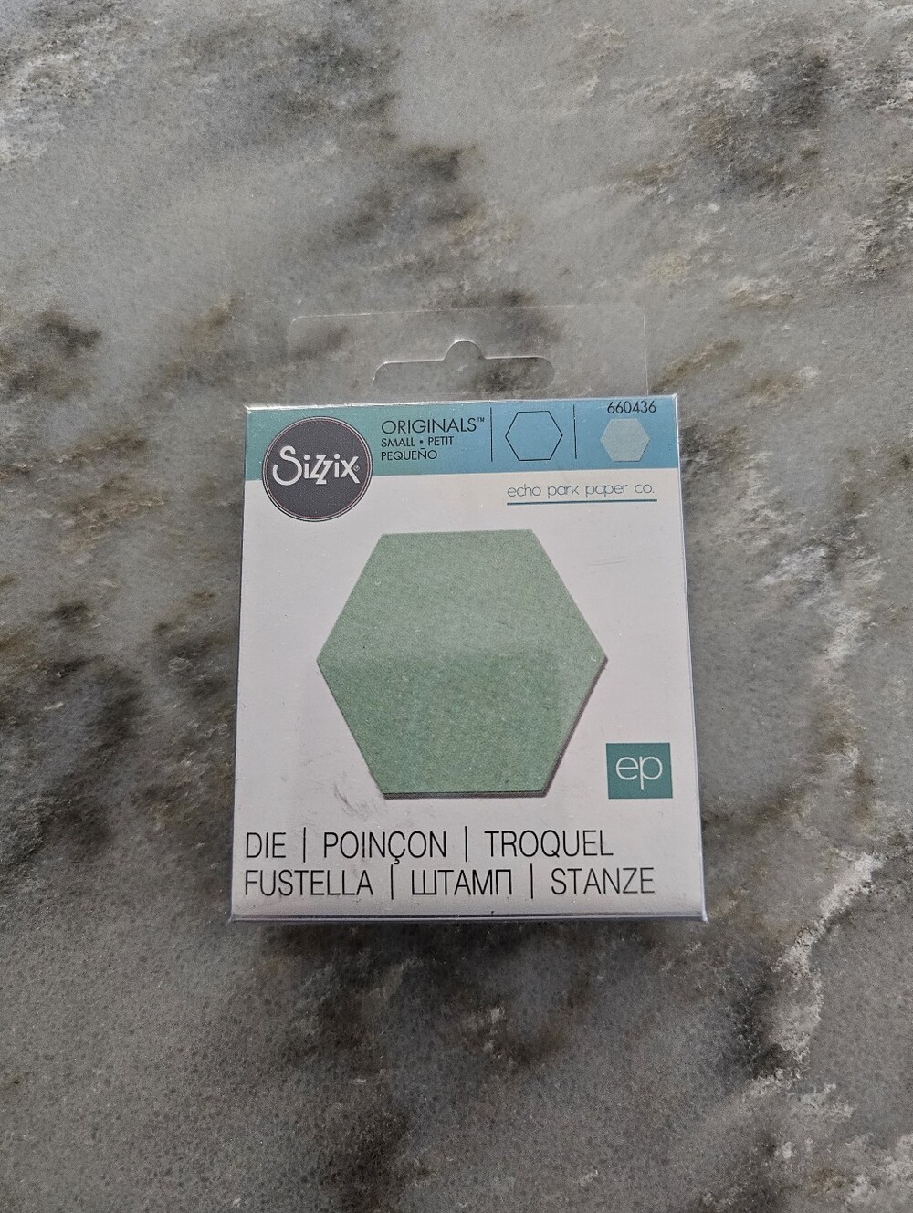 Sizzix Originals Small Hexagon Cutting Die 660436 Echo Park Paper Co